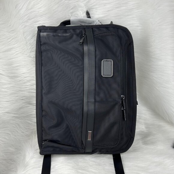 NEW TUMI  ALPHA Slim Three Way Brief in black Authentic - Picture 13 of 14